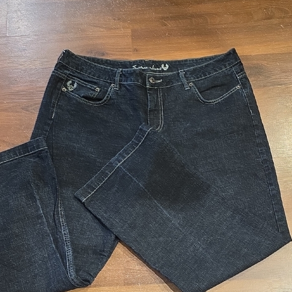 Indigo Straight Leg Jeans for Women - Picture 1 of 7